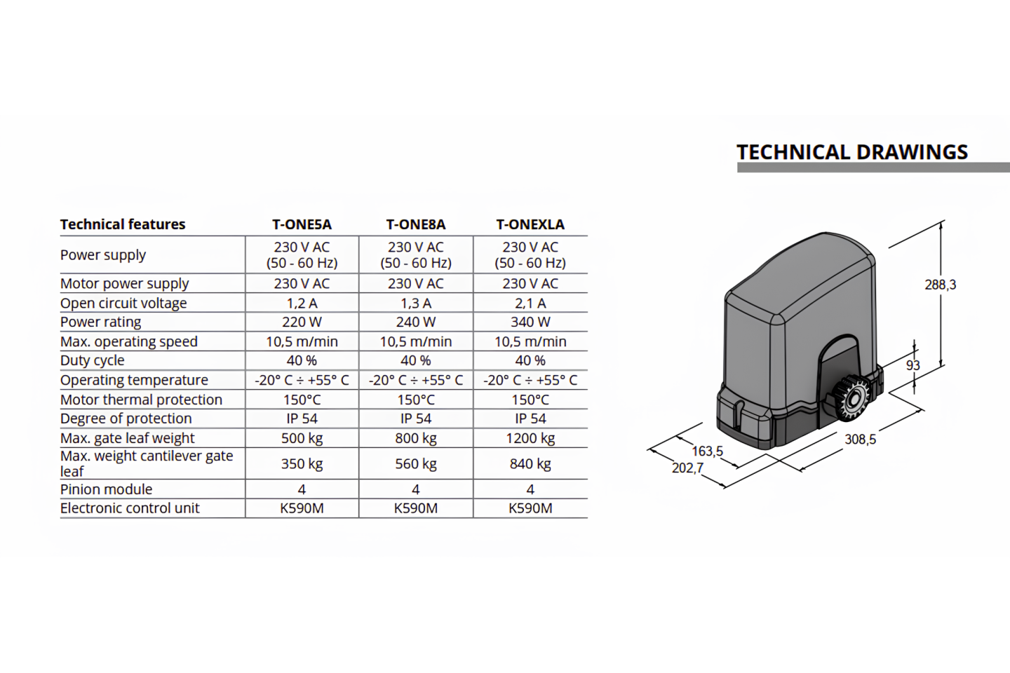 T-ONE_TECHNICAL_FEATURES_&amp;_TECHNICAL_DRAWINGS