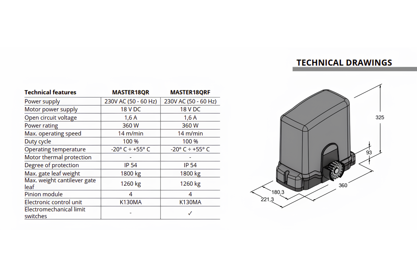 MASTER_18QR_TECHNICAL_FEATURES_&amp;_DRAWINGS
